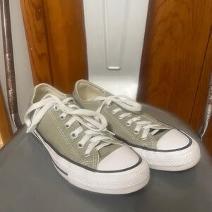 Olive Green Low Top Converse
